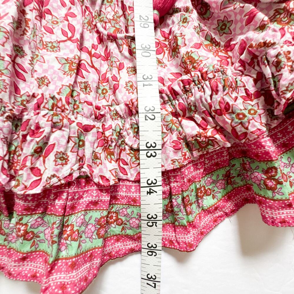 Poupette St Barth Floral Tassel Tiered Mini Dress – Size S - Picture 13 of 13